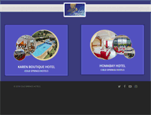 Tablet Screenshot of coldspringshotels.com